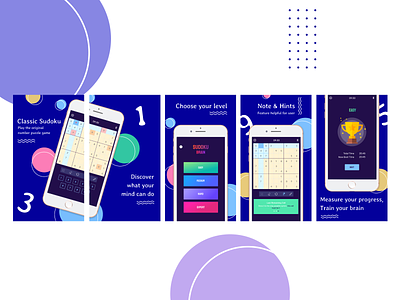 Screenshots - Sudoku Brain design mobile app design product design ui