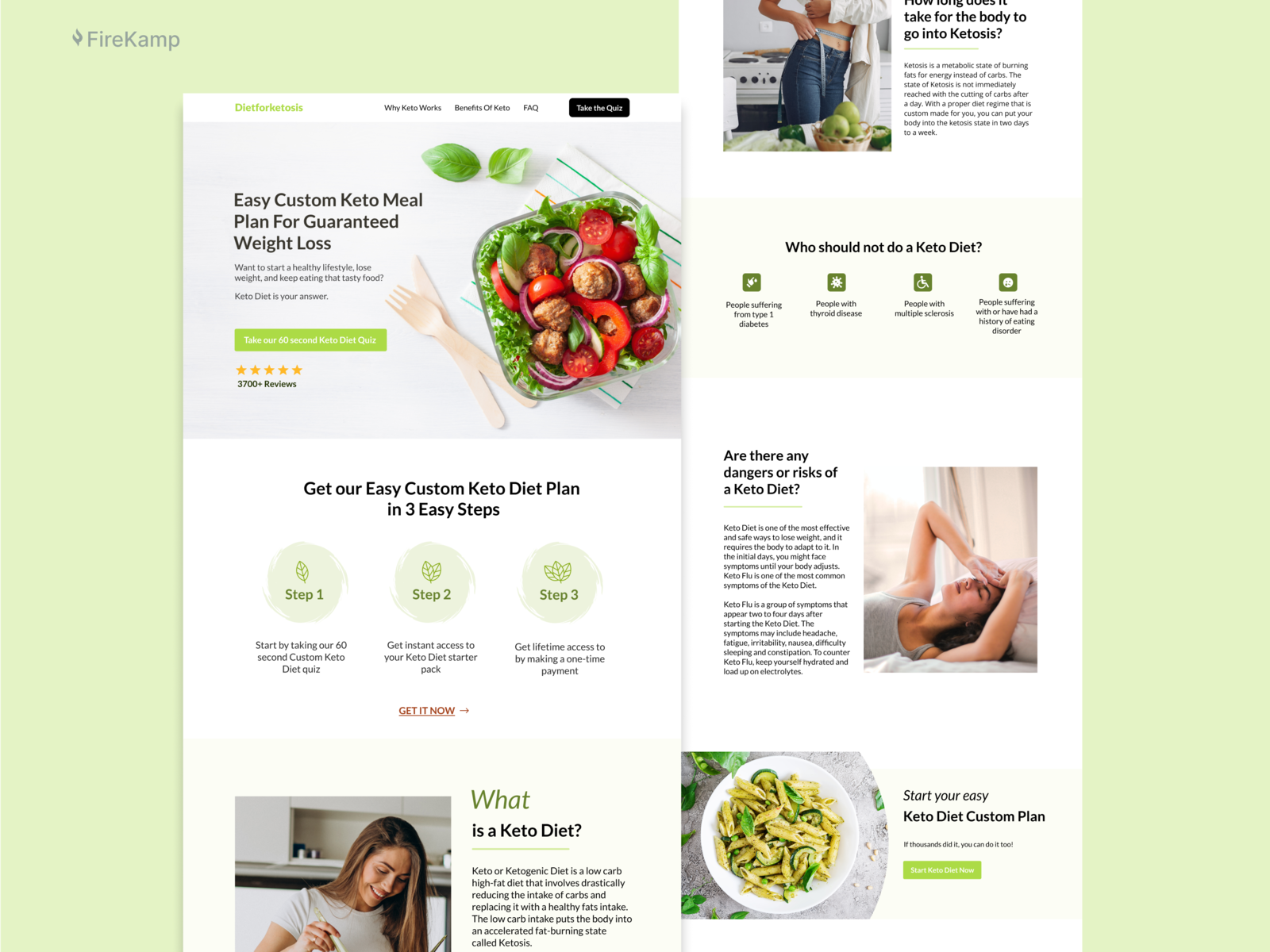 Diet Landing Page & SEO MKT by Emma T&T on Dribbble