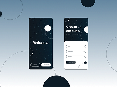 DailyUI 001 // Sign Up