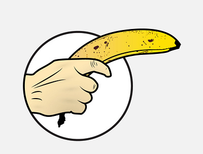 Bang! adobe illustrator banana design design art designer gun vector