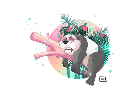 mornin' sunshine adobeillustration animalart animals design illutration iloveanimals panda vectorart vectorartist