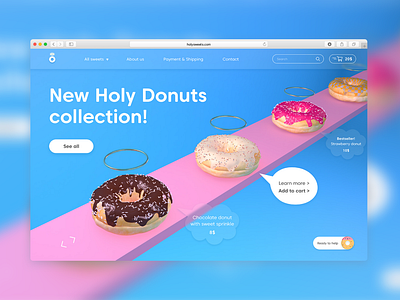 Holy Sweets | Website Concept