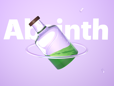 Bottle with potion