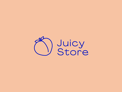 Logo Animation | Juicy Store animation branding fruit logo logo logo animation logotype logotype design logotypedesign motion motion design motion graphics motiongraphics shop logo store logo