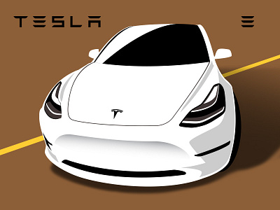 Tesla Model S Car Drawing #6 Coffee Mug by CarsToon Concept - Pixels