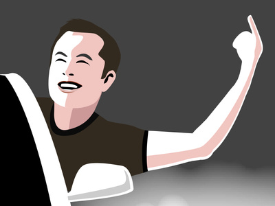 Elon Musk Illustration