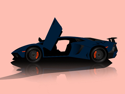 Lamborghini Aventador SV vector Illustration aventador illustration lamborghini sv vector