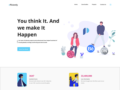 Efficiently branding design ui web