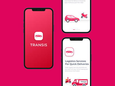 Transis Mobile App UI branding design graphicdesign illustration logo typography ui ux web