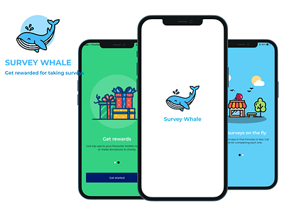 Survey Whale App UI branding design illustration ui uxcareer uidesign mobiledesign