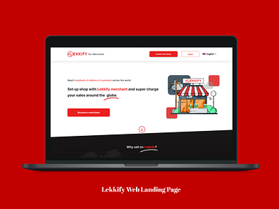 Lekkify Landing Page UI Design design graphicdesign illustration ui uidesign ux web webdesign