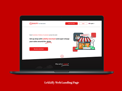 Lekkify Landing Page UI Design