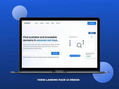 Yodsi landing page UI branding design illustration landingpage ui uiux uxdesign web webdesign