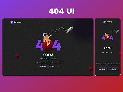 404 Error UI for Kora