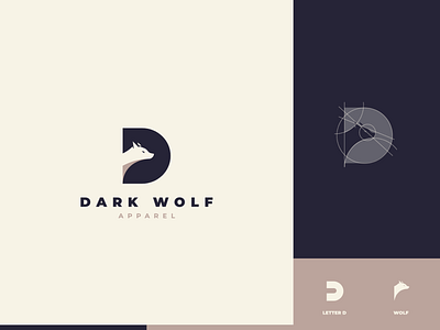 dark wolf branding color design detail graphic design logo minimal vector