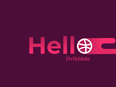 Hello Dribbble! design dribbble hello hello dribbble hello dribbble! pink vector