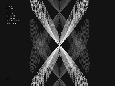 003 Generative Art abstract black black white code generative generativeart geometric lineart lines minimal
