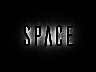 3D Type ~ Space 3d bw experimental space type