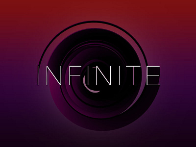 3D Type ~ Infinite (Color) 3d abstract infinite minimal object swirl type typography