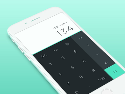 Daily UI 004 - Calculator app calculator clean dailyui dailyui 004 interface minimal ui ux