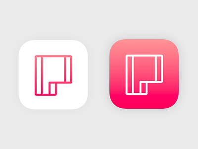 App Icon 005 app dailyui dailyui 005 gradient grid icon ios minimal photo editor pink typography white