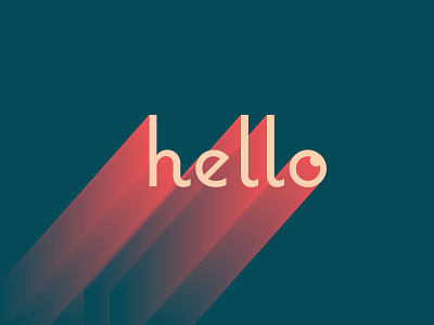 hello gradient hello longshadow type type design typography