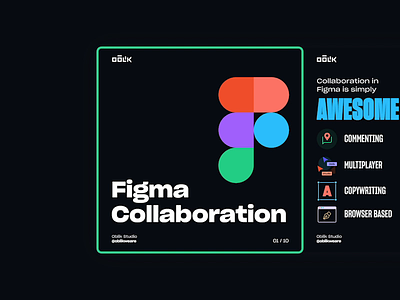 Figma Collaboration animation carousel collaboration dark designtips figma figmadesign freebie illustration instagram instagram stories oblik typography