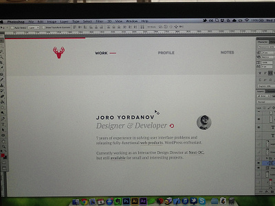 Portfolio 2013 blog clean minimalistic personal portfolio red typography