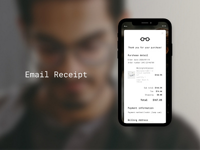 Daily UI Challenge 017 : Email Receipt