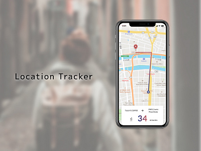 Daily UI Challenge 020 : Location Tracker daily 100 challenge dailyui dailyui020 design ui