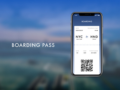 Daily UI Challenge 024 : Boarding Pass