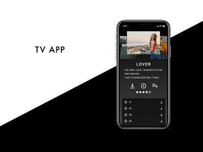 Daily UI Challenge 025 : TV App daily 100 challenge dailyui dailyui025 design ui