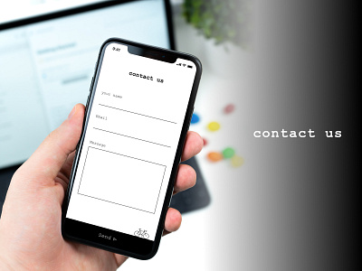 Daily UI Challenge 028 : Contact Us daily 100 challenge dailyui dailyui028 design ui