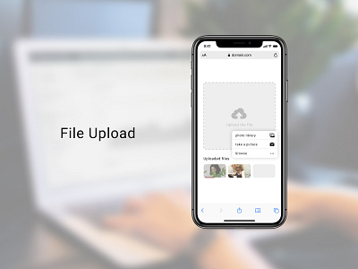 Daily UI Challenge 031 : File Upload ( When you tap )