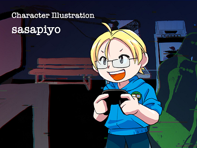 Character Illustration sasapiyo-san character illustraion illustrator youtuber