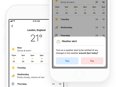 Apple Weather iOS Concept #uiproblemsolving2