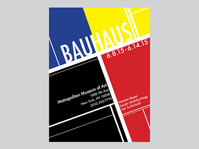 Bauhaus Poster adobe illustrator adobe indesign bauhaus colorful design exhibit design exhibition illustration modern poster poster art poster design print print design typeface typography