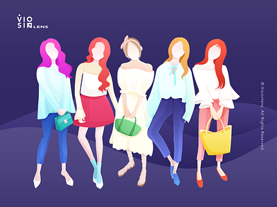 Illustration GUI_Fashion Girl illustration