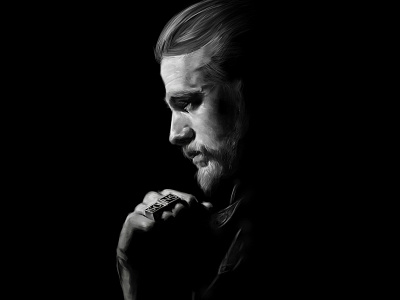 Jax Teller Digital Portrait by Kimberly Maritza on Dribbble