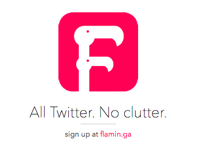 Introducing Flaminga app flamingo icon ios7 twitter