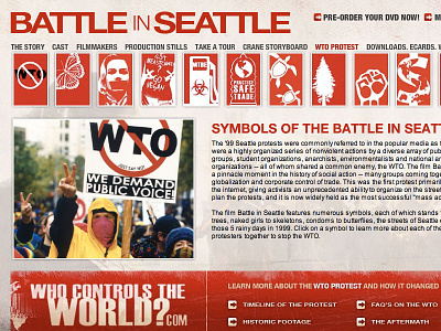 Battle In Seattle Icons