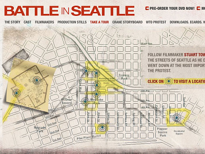 Battle In Seattle Interactive Map