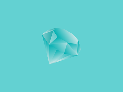 Gem bright crystal gem icon illustration lighting logo vector