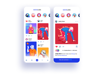 Sociolabs Ui mobile design photo