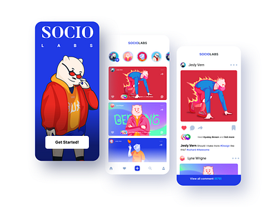 Sociolabs Ui mobile design V.2