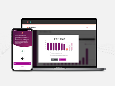 Lumedic Dashboard: Connect & Fix App app product design ui ux