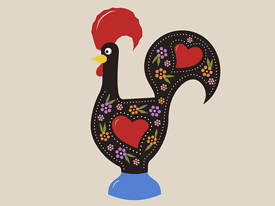 Portuguese Rooster Illustration illustration