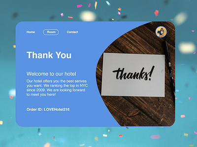 DailyUI 077 - Thank You