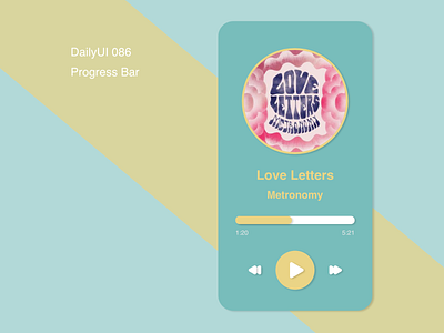 DailyUI086 - Progress Bar daily 100 challenge dailyui design mobile mobile app music app progress bar progressbar