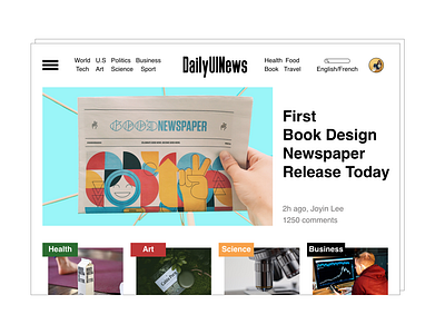 DailyUI094 - News daily 100 challenge dailyui dailyui094 dailyui94 dailyuichallenge media news news feed newspaper webdesign